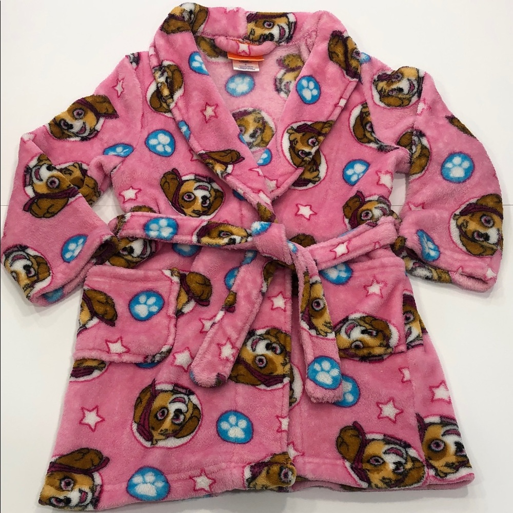 Nickelodeon Paw Patrol Pink Plush Robe | Skye | Kids 5